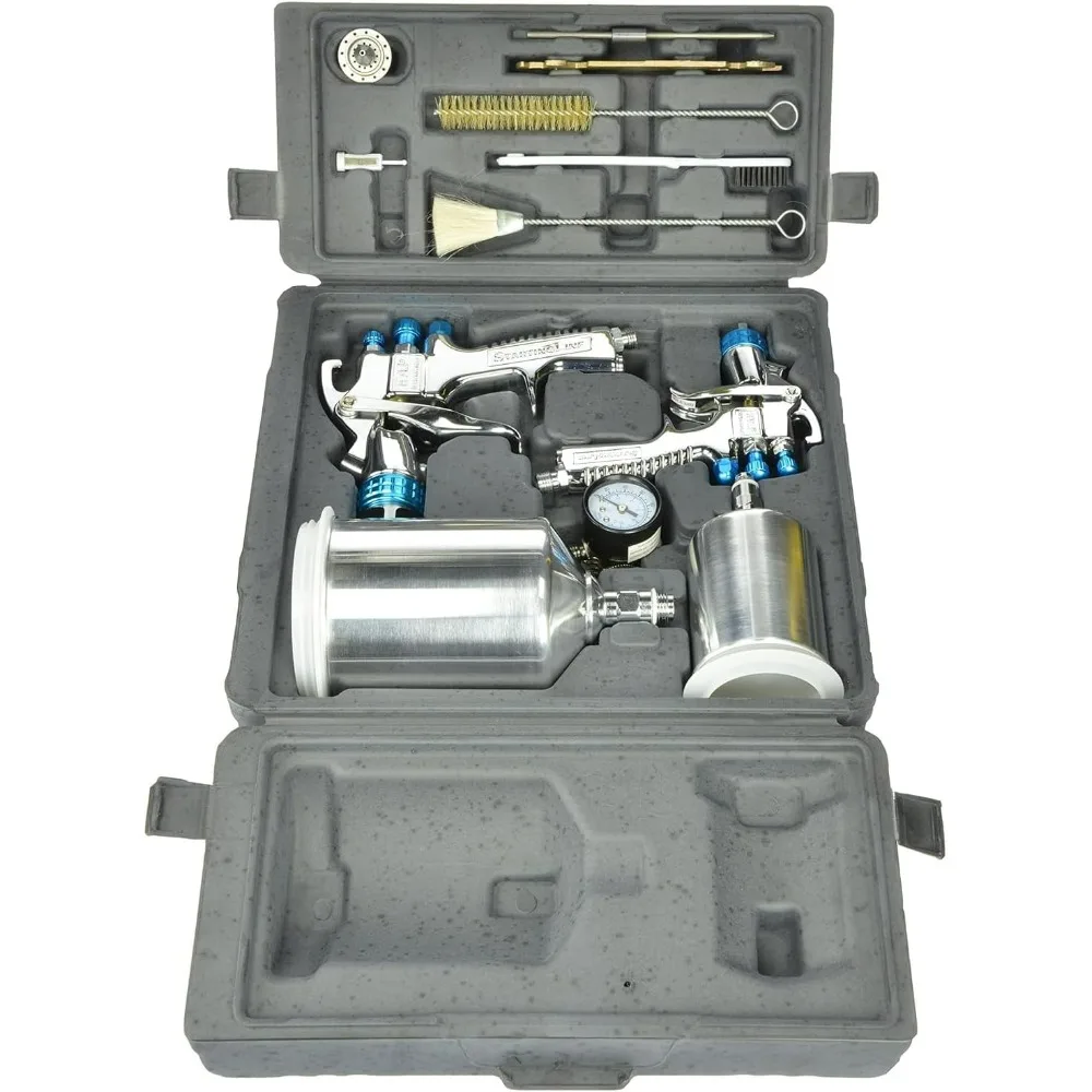 DeVilbiss 802342 StartingLine HVLP Gravity Spray Gun Kit, 2.7, Factory
