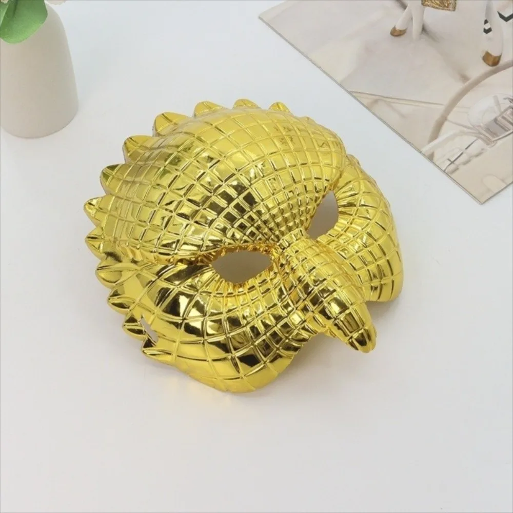 Personalisierte goldene Halloween-Masken aus Kunststoff, elastisches Seil, Vollgesichtsmaske, Cosplay-Kostüm, Cartoon-Tiermaske, Spielparty