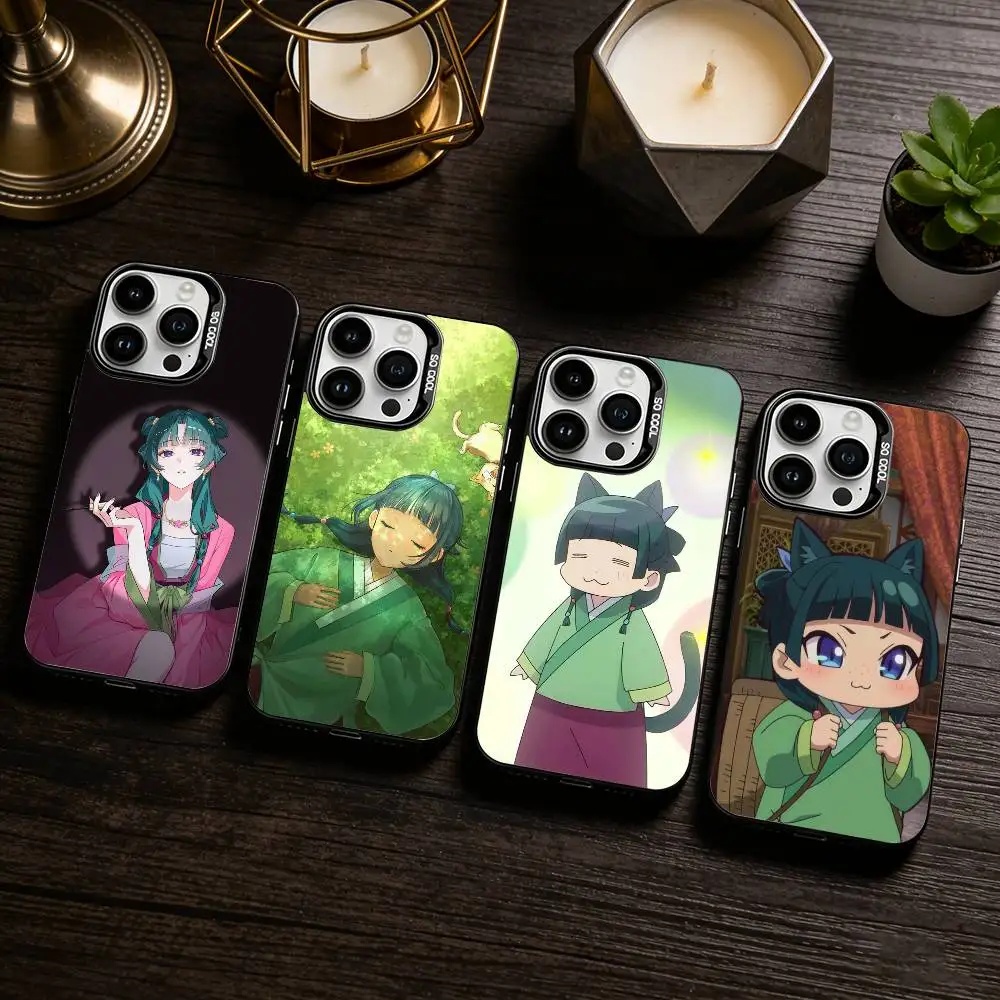 The Apothecary D-Diaries Maomao Phone Case For iPhone 17,16,15,14,13,12,11 Plus,Pro Max,XS,Colored silver phone case