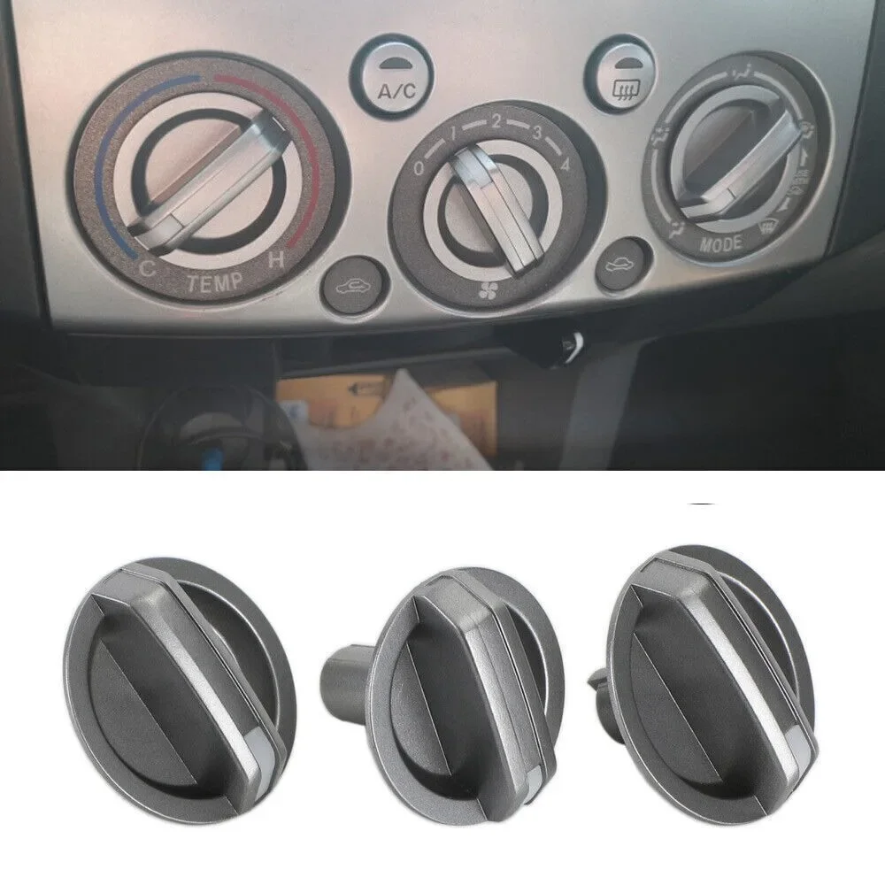 3Pcs Heater Fan Control Knobs Fit For Ford Ranger PJ PK 2006-2011 Mazda BT-50 AC Climate Control Knob