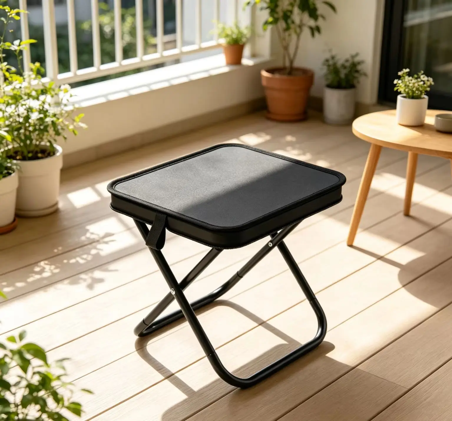 Portable Retractable Folding Stool, Lightweight Pocket‑Size Seat for Fishing, Camping, Outdoor Travel, Picnic & Leisure Activiti image 3