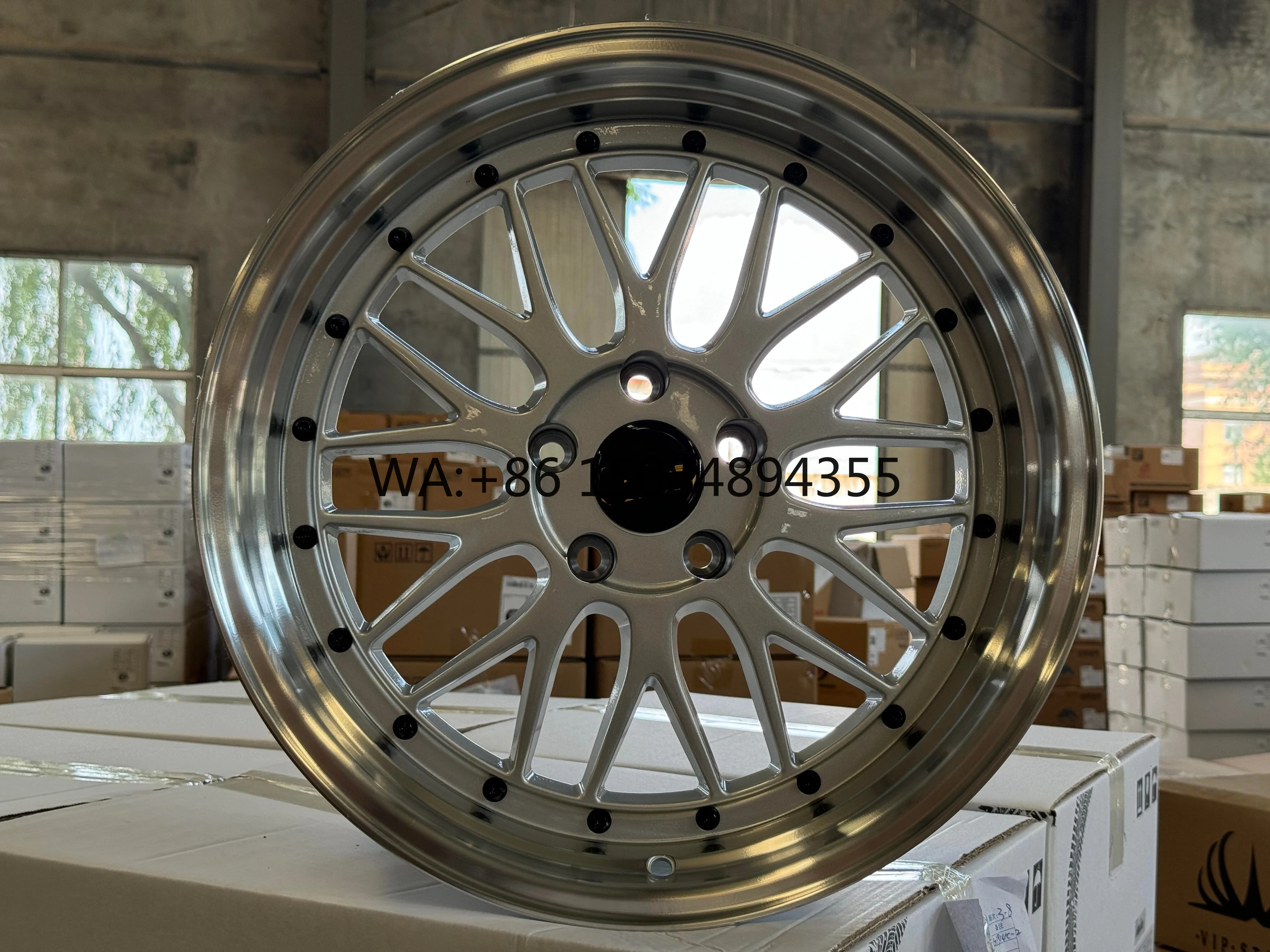 

19-20 Inch 5x112 Concave Forged Alloy Rims, Gloss Silver Machined Face for A3 A4 A5 A6 Q3 Q5 RS6