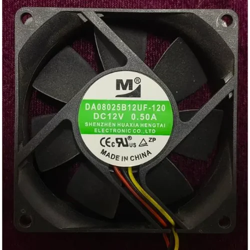 Nuevo ventilador de refrigeración de CPU para DA08025B12UF 12V 0.50A 8CM 8025 ventilador de potencia inversor 80x80x25mm