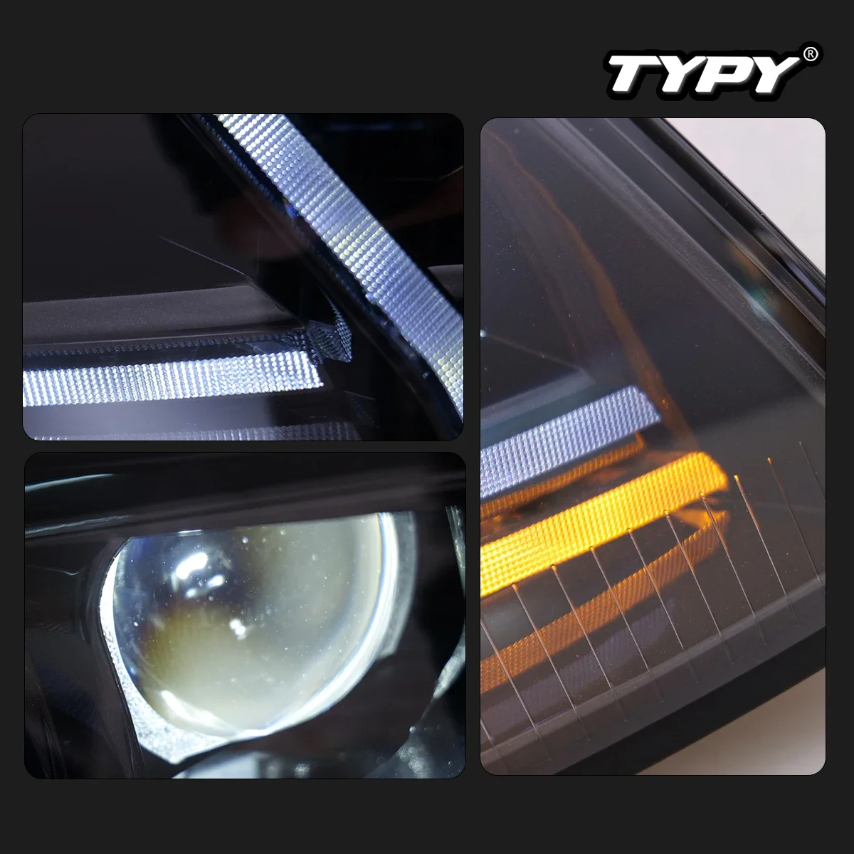 

TYPY Автомобильные светодиодные фары для Audi A4 A4L 2009-2012, обновление, модифицированное для нового DRL, динамический указатель поворота, светодиодные фары, автоаксессуары