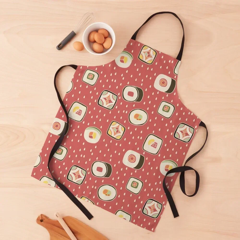 

Sushi Love Apron Hairdressing Hairdresser Accessories Kitchen Things For Home barber uniform Novelties Kitchen And Home Apron