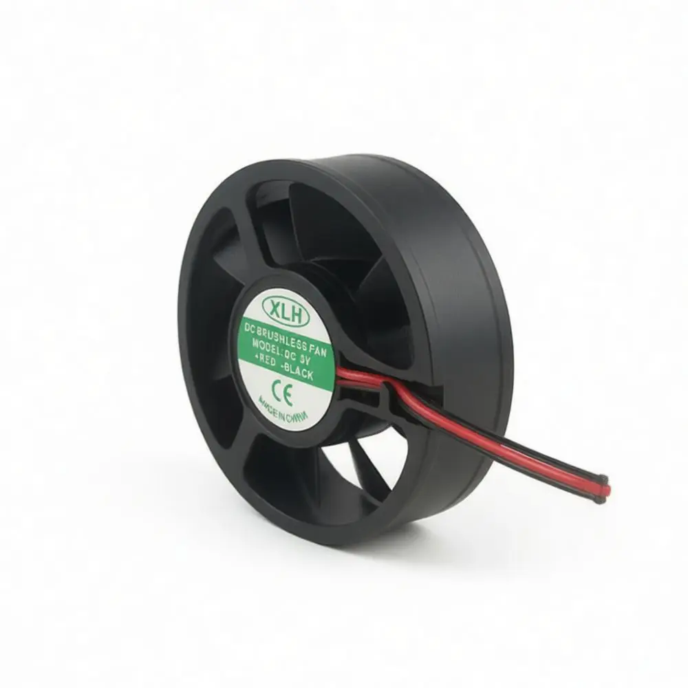 Miniature 5015 Round Cooling Fan 12V For LED Lamp Projector Vehicle Cup Warmer Air Purifier Thermal Management System
