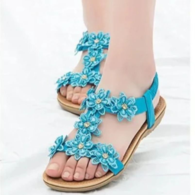 

2025 женские сандалии, летние стильные шлепанцы белого цвета с кристаллами и эластичной лентой, пляжные сандалии, женские сандалии на плоской подошве, размер 36-41