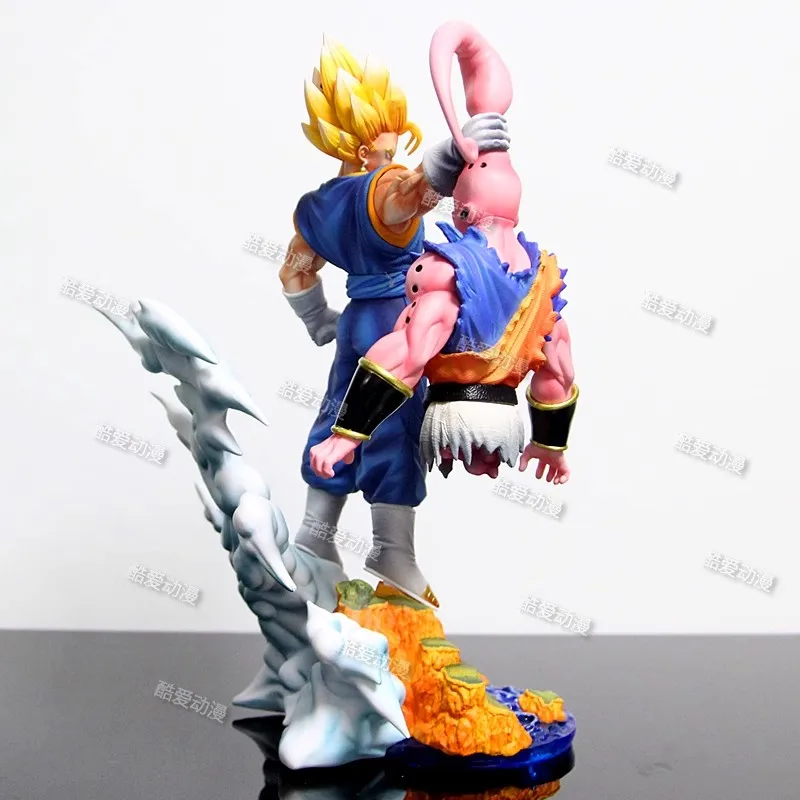 NUOVO Son Goku Figura Dragon Ball Anime Super Saiyan Goku Vs Majin Bu Action Figures Collezione di statue Modello Giocattoli per bambini Compleanno