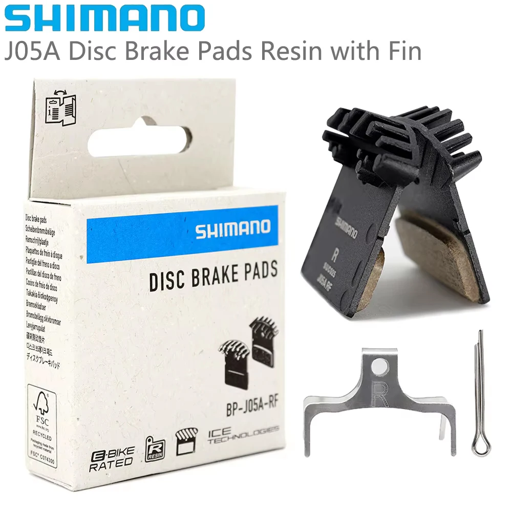 SHIMANO J05A Resin Disc Brake Pads ICE-TECH Cooling Fin for DEORE SLX XT XTR M6000 M7000 M7100 M8000 M8100 M9000 MTB Bike Parts