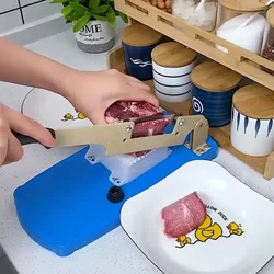 Household Manual Meat Slicer Frozen Cutting Machine Beef Mutton Rolls Cutter Vege Cutter Mini Table Slicer Kitchen Tools