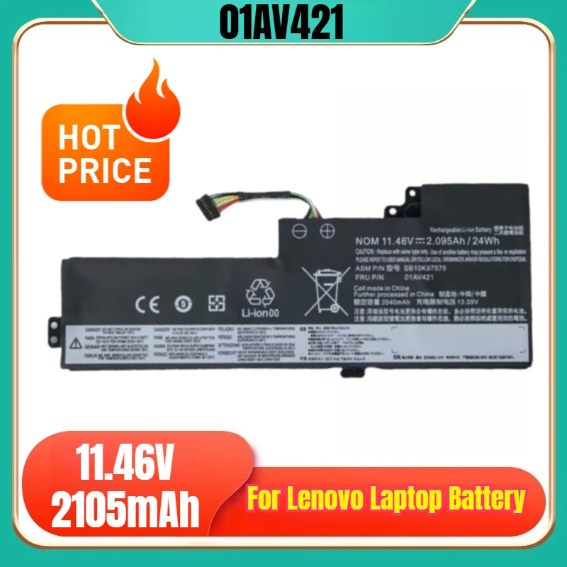 

01AV421 11.46V 2105mAh Laptop Battery for Lenovo ThinkPad T470 T480 A475 A485 01AV419 01AV489 01AV420 SB10K97576