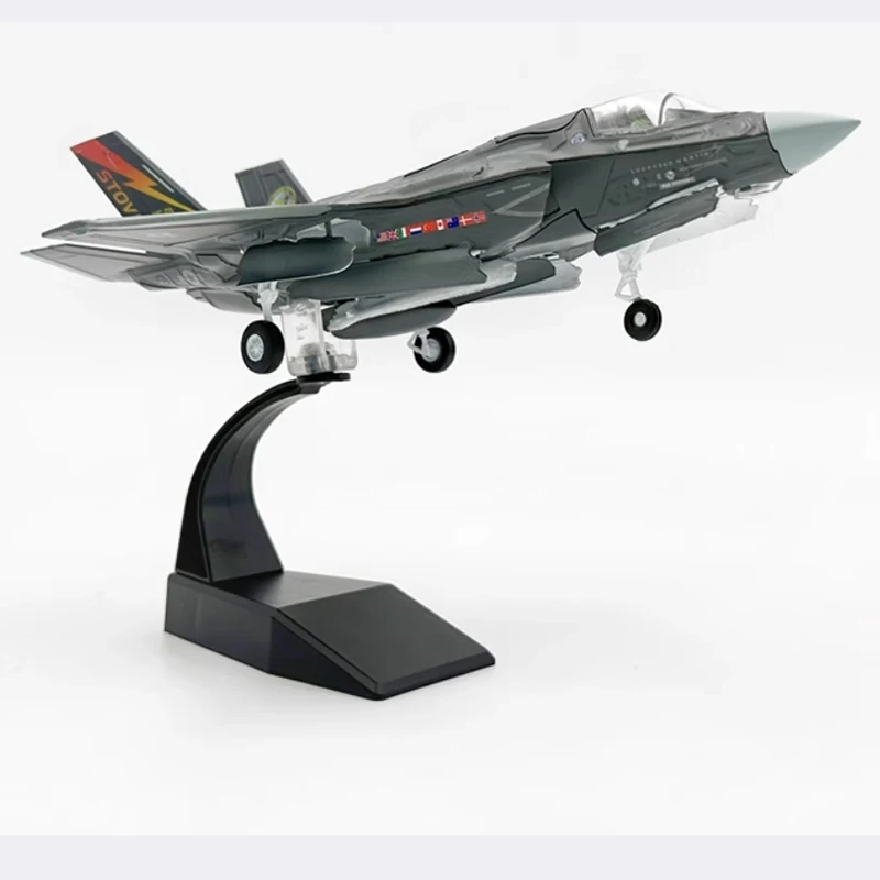 Diecast 1:72 Scale American F-35B F35 Lightning II fighter Alloy Finished aircraft Simulation Model Souvenir Gifts For Adult Boy