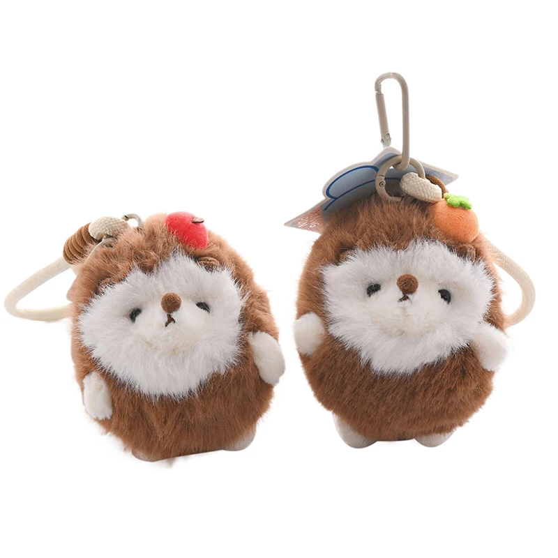 

Plush Toy Hamster Doll; Hedgehog Doll Pendant Car Key Accessory; Charm School Bag Keychain