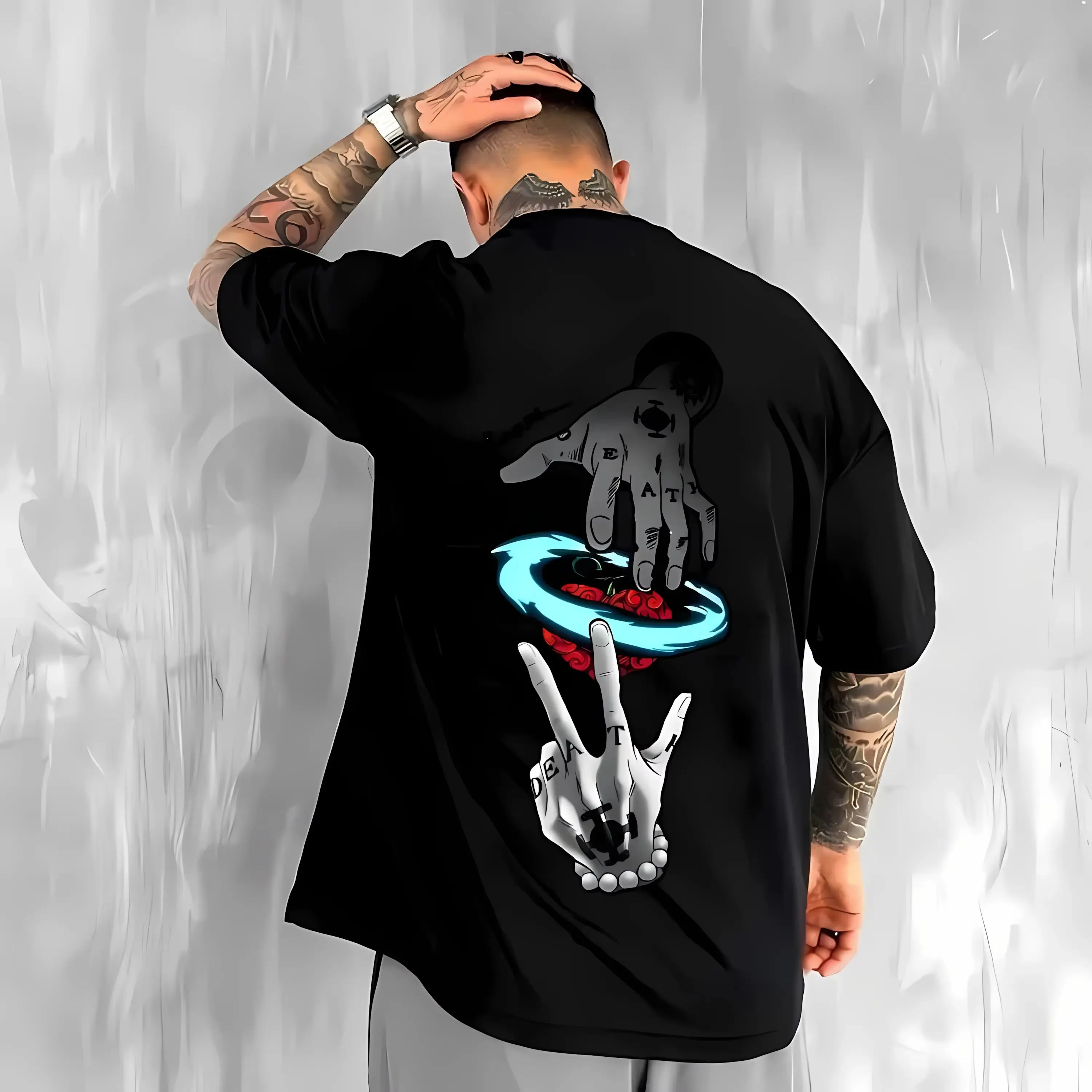 

One Piece Anime Print Men's T-shirt Summer Fashion Oversized Casual Women Short Sleeve Graphic Tee Hiphop Vintage Top Streetwear