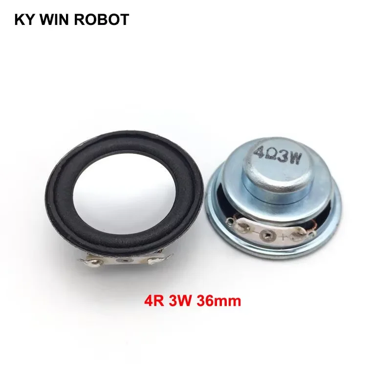 

2PCS/Lot High Quality Speaker Horn 3W 4R Diameter 3.6CM 36MM Mini Amplifier Rubber Gasket Loudspeaker Trumpet thickness 17MM