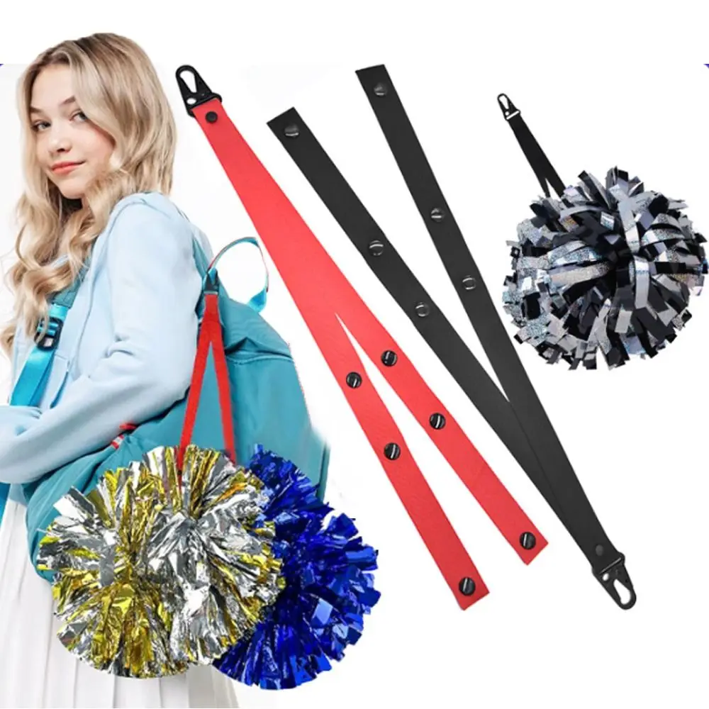 Cheerleading Accessories Poms Holder Strap Lightweight for Ceremony Cheerleader Pom Poms Holder Strap Portable Solid Color