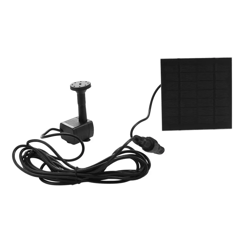 Power Panel Kit Mini Solar Panel Water Pump 4 Nozzles DC Brushless Solar Fountain Pump DIY 200L/H Solar Water Fountain Bird Bath