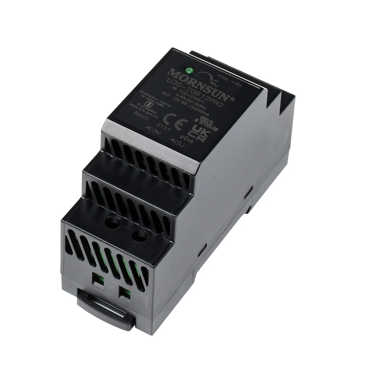 12V 2A Industrial DIN-Rail Power Supply, AC/DC Converter LI30-20B12PR2