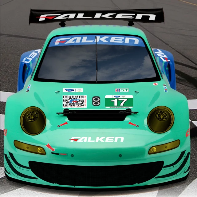 HPI 1/10 RC 911 GT3 RSR Falken RV Symulacja Modelu Samochodu RC Zdalnie Sterowanego Elektryczny 4WD