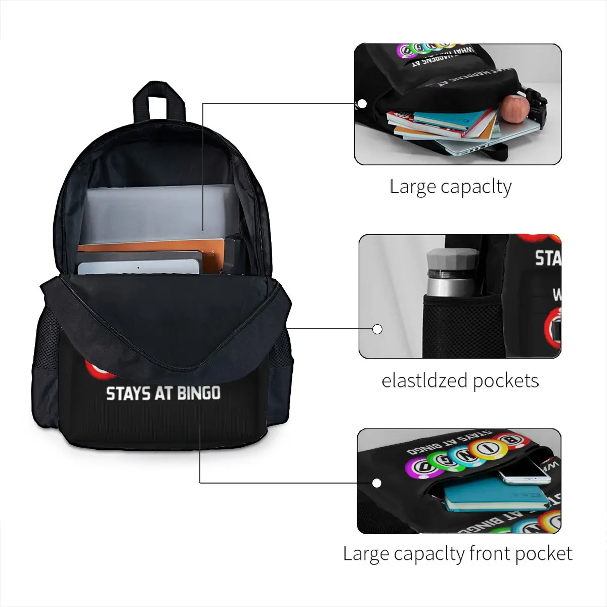 O que acontece no Bingo Mochilas para meninos e meninas, Sacos escolares infantis, Mochila Dos Desenhos Animados Infantis, Bolsa De Ombro Do Laptop