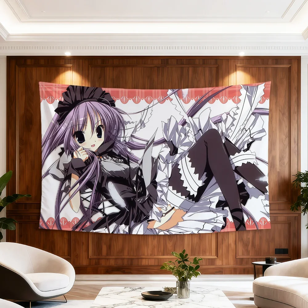 Kawaii Moe Drop Flag Anime Zimmer Wohnheim Y2k Candy Party Hogar Nachttisch Wohnzimmer Wandbehang Mädchen Korie Deko Riko Banner Geschenk – Detail 5