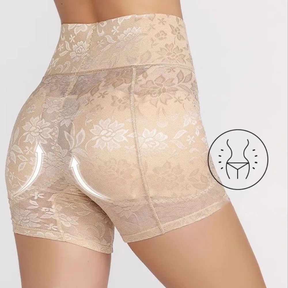 

Lace Mesh Slimming Shapewear with Pads High Waist Belly Contracting Tummy Control Underwear Seamless Shapers Butt Lifting Briefs