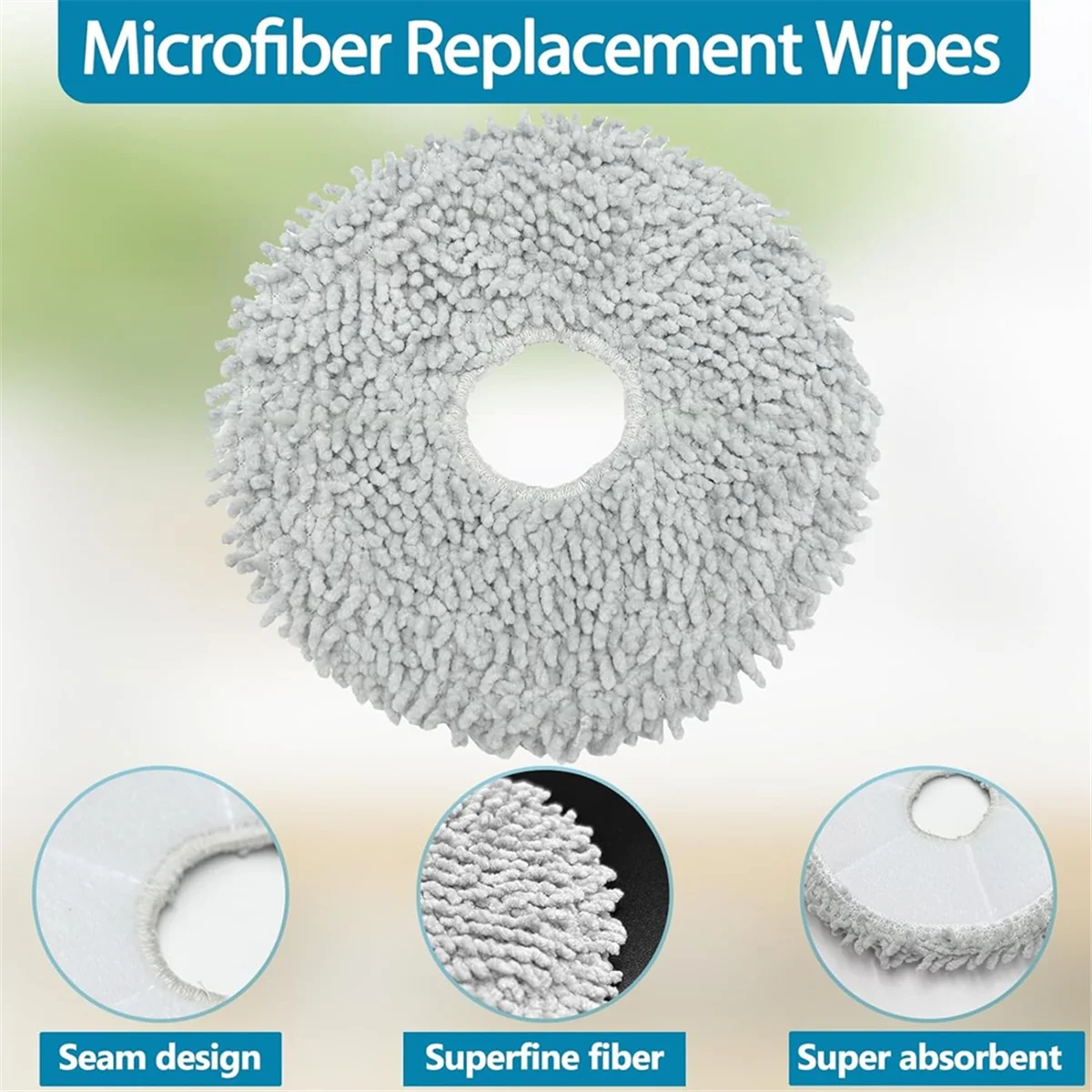 Il nuovo 6PCS Mop Panno Pad di Ricambio per L10s Ultra/L10 Ultra Robot Aspirapolvere Parti Riutilizzabili Wet Mopping Pads