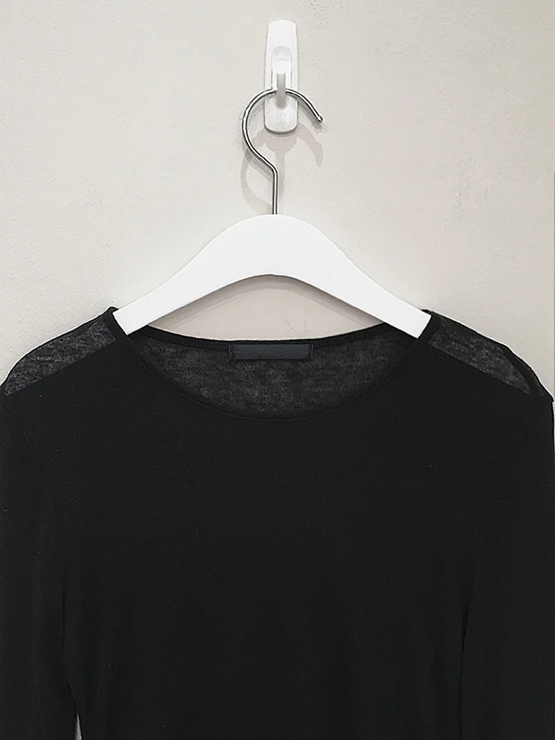 Sexy Shirt Frauen T-Shirt Langarm Koreanischen Stil Dünne Grundlegende Elastizität T-shirt Top Frauen Kleidung T Shirt Femme – Detail 18