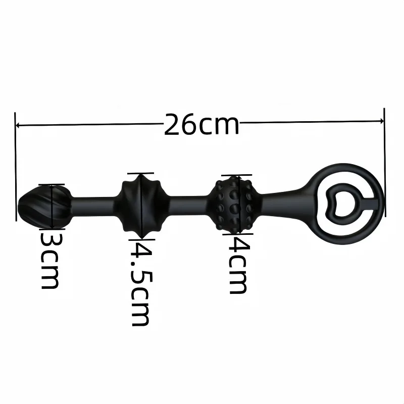 3 Balls Inflatable Anal Plug with Penis Ring Expandable Dildo Pump Butt Plug Anus Dilator Bdsm Prostate Massager For Erotic Game