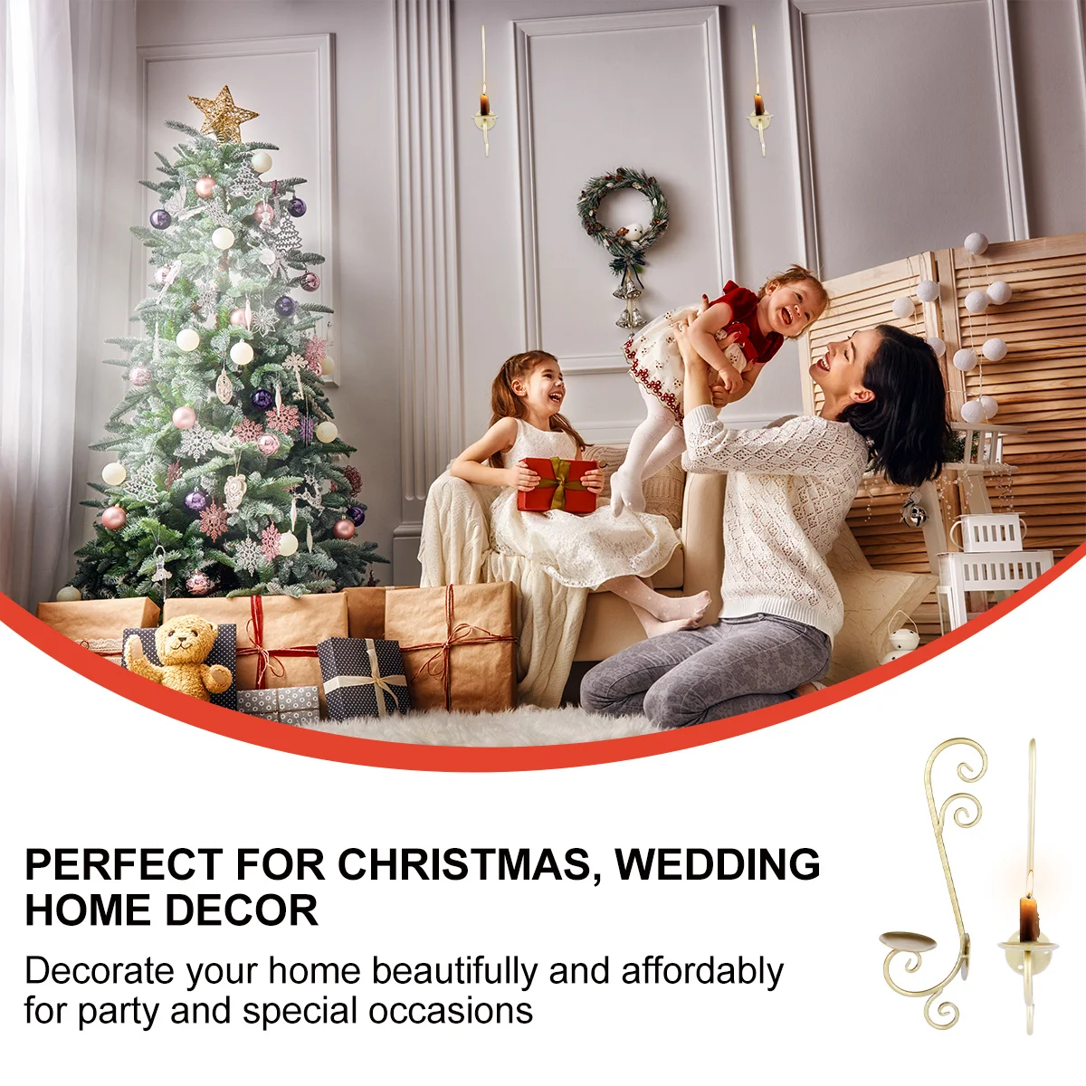 

1Pcs Creative Iron Holder Change Your Room Style Make It More Attractive Hanging Candlestick Iron Candlestick