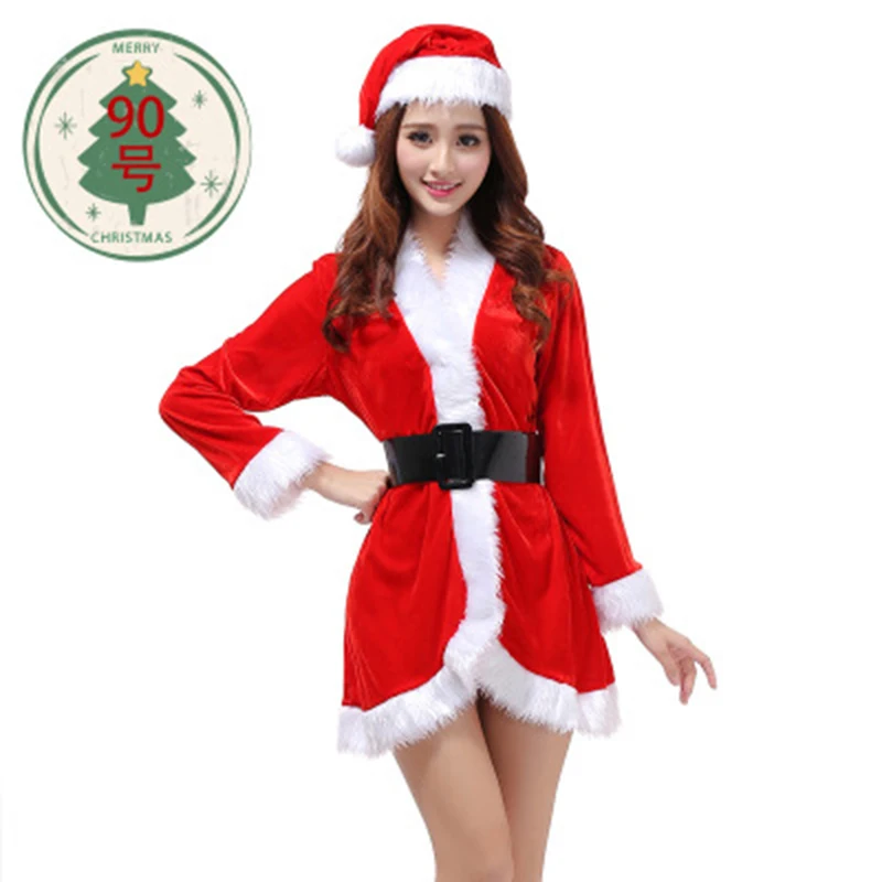 Vestido de moda de Miss Claus para mujer, traje de fiesta de fantasía de Navidad, Sexy, trajes de Santa Claus con capucha, disfraces de Cosplay 2023