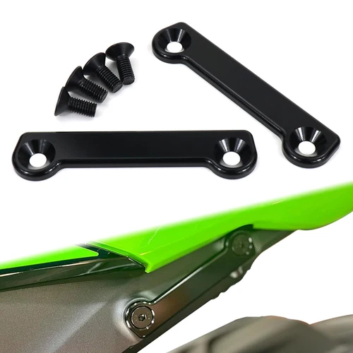 Imagen 1 del producto Ajuste para KAWASAKI Ninja ZX-6R /ZX636 2009-2024 cubierta de agujeros de clavija trasera de pasajero CNC palanquilla de aluminio placas de bloqueo ZX 6R