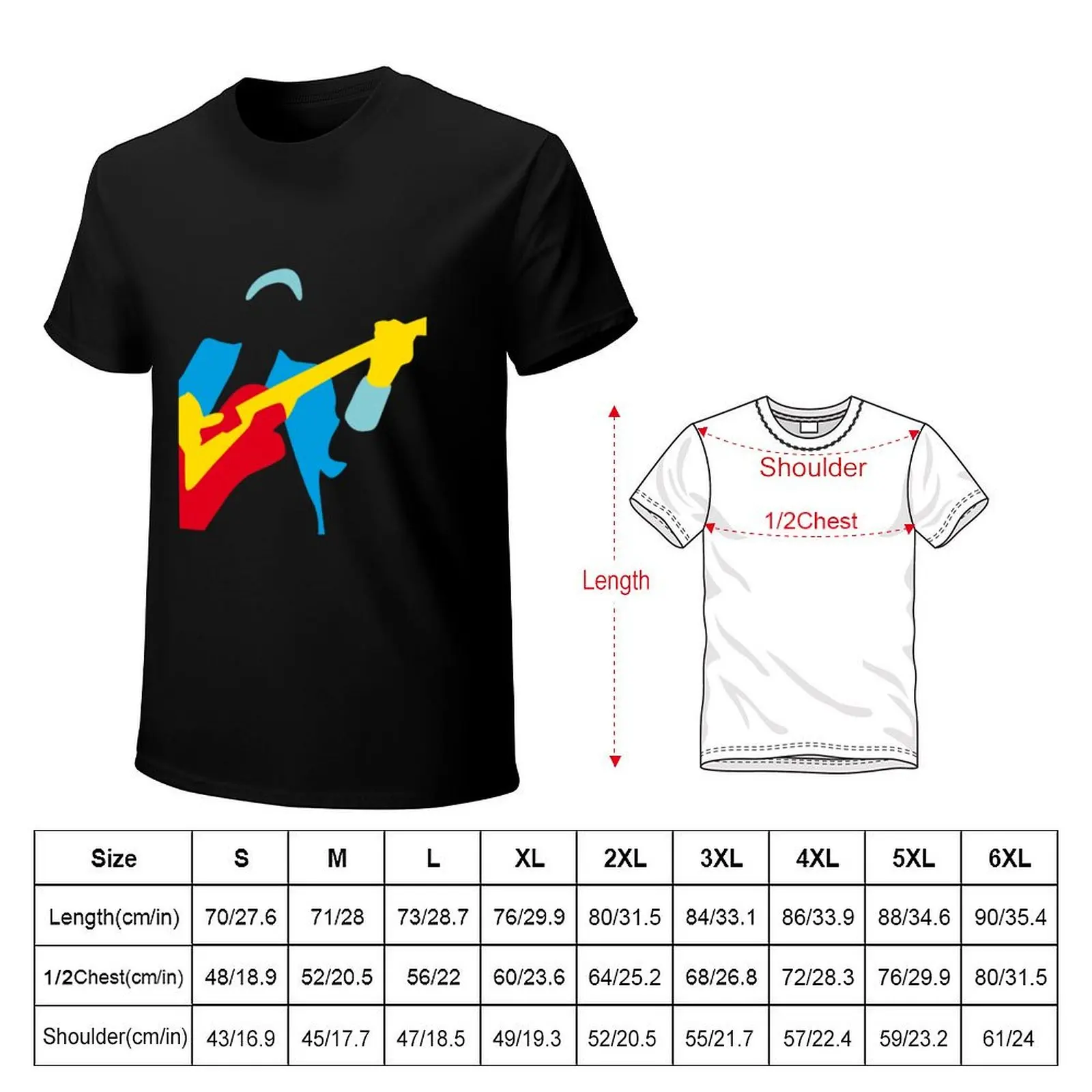 Rakononalikane Sultans of Swing T-Shirt Simple Line Art Print Tee