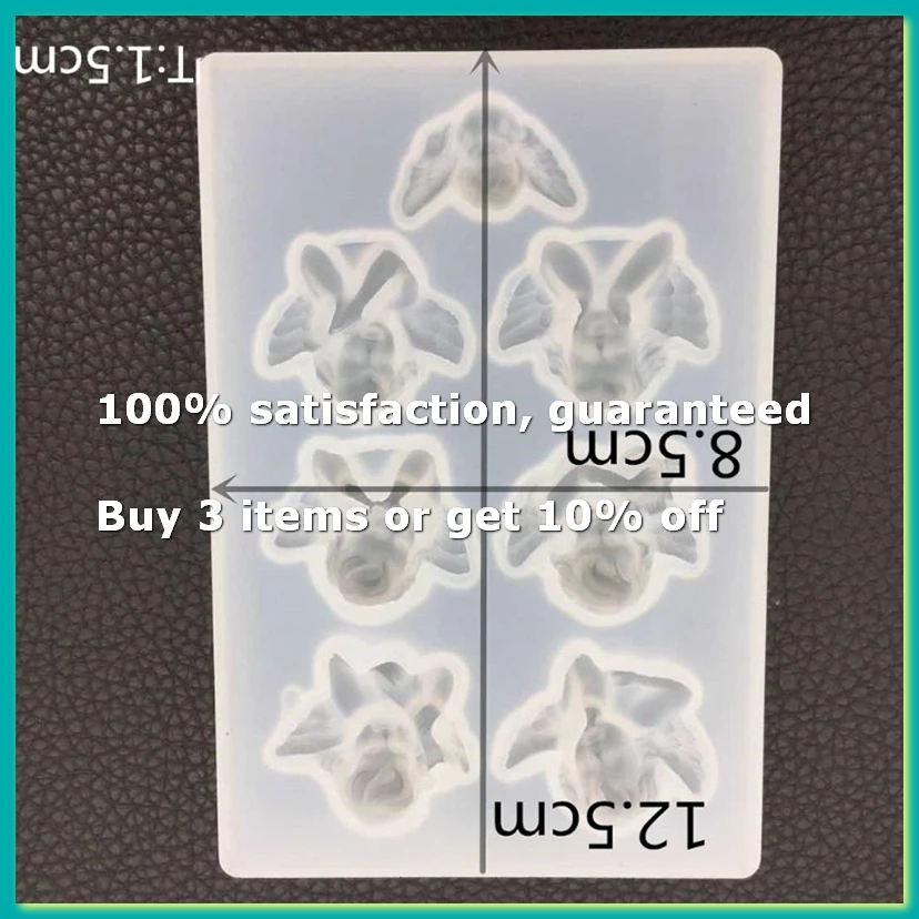 9Pack X(Shape Silicone Mold for Resin DIY Clay UV Epoxy Resin Molds Pendant Jewelry Tools Mould) - view 2