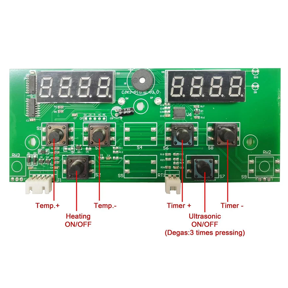 60W Ultrasonic Cleaner PCB Driver Boards Circuit Board Kit With 40KHz Ultrasounic Transducer