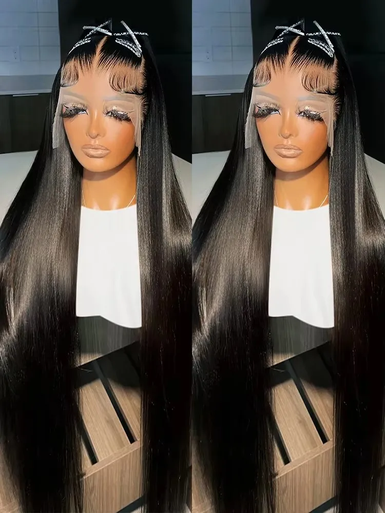 Straight Lace Front Wigs Remy 13x4 Brazilian Straight Human Hair Wigs 13x6 HD Transparent Lace Frontal Wig Pre Plucked For Women