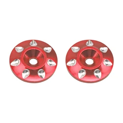 2Pack Universal RC Metal Rear Wing Buttons Gasket Fixed Rear Tail Wing Washer for 1/10 1/8 RC Off Road Short Truck Racing Car