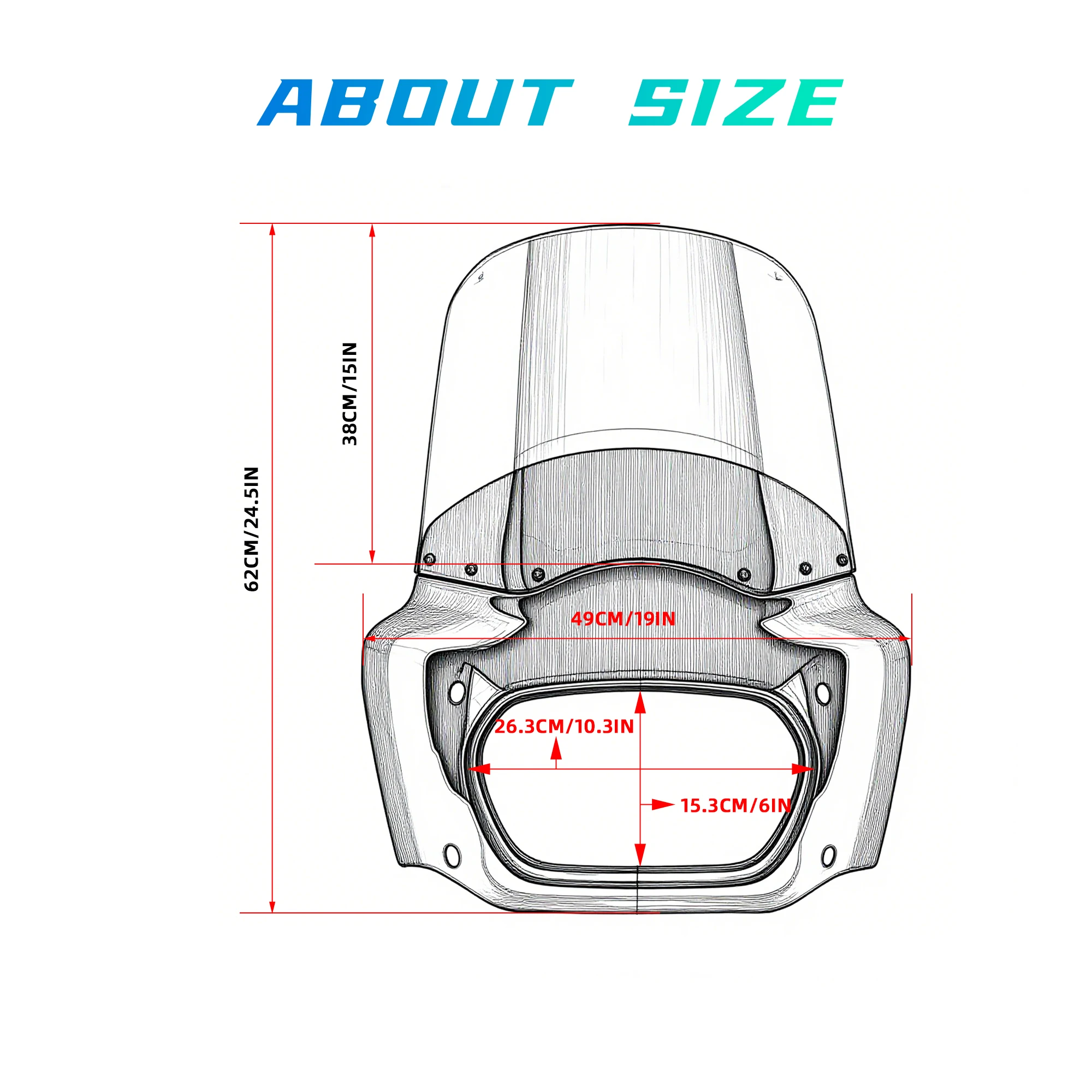 هدية أمامية للدراجة النارية باللون الأسود غير اللامع مقاس 15 بوصة هدية أمامية لدراجة Harley Softail Fat Bob FXFB 2018-19 FXFBS 2018-2024