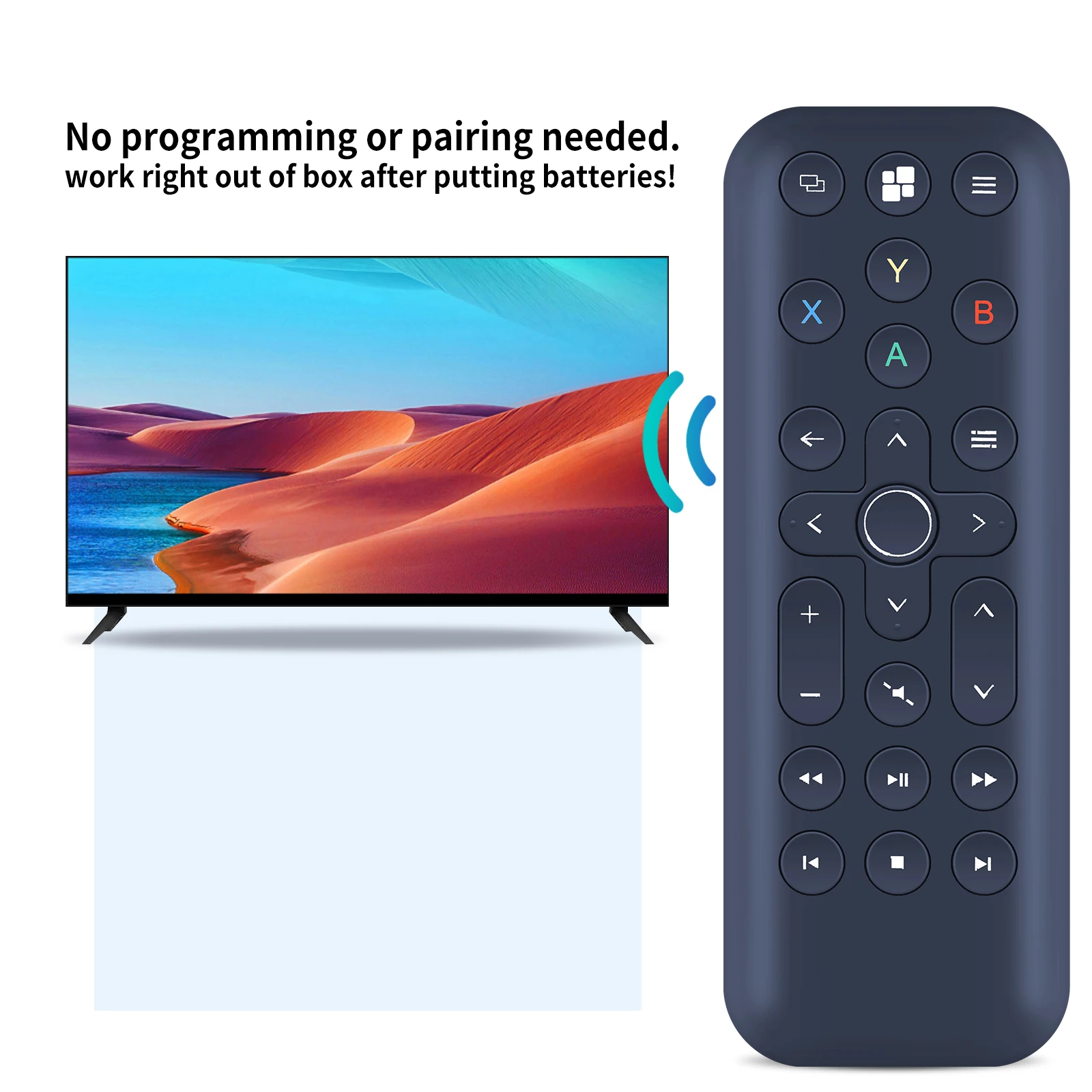 para controle remoto de mídia 8Bitdo, para Xbox One, Série X | S, edição curta - sem necessidade de configuração, preto