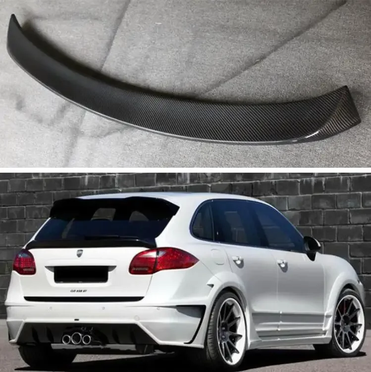 REAL CARBON FIBER REAR WING TRUNK LIP TAIL SPOILER FOR Porsche Cayenne 958 2011 2012 2013 2014