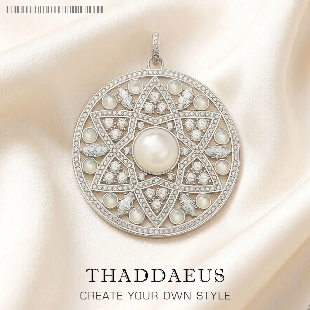 Pendant White Opal Ornament,Fashion Jewelry Europe 925 Sterling Silver Trendy Accessories Gift For Women