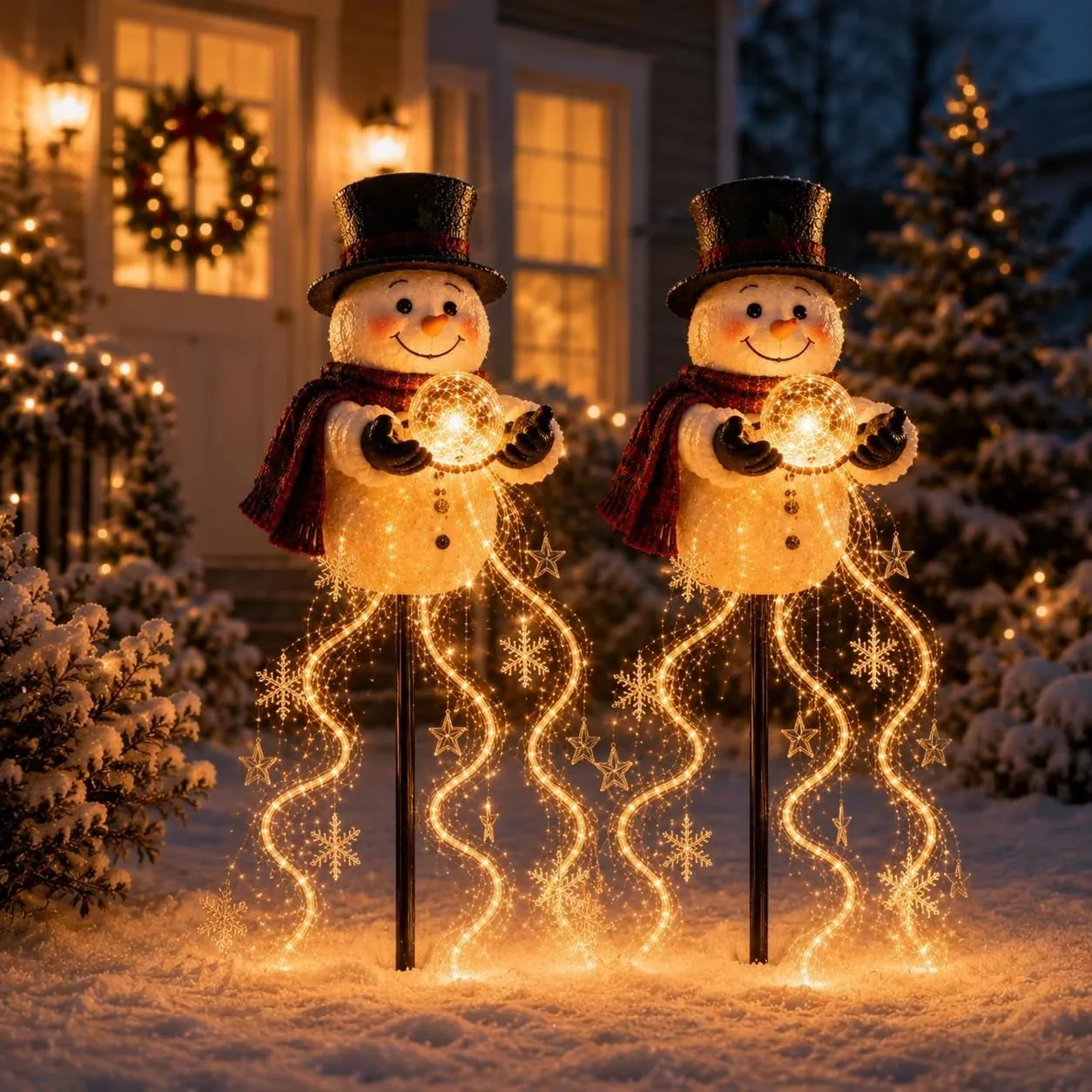 LED Snowman Magic Garden Lights 4