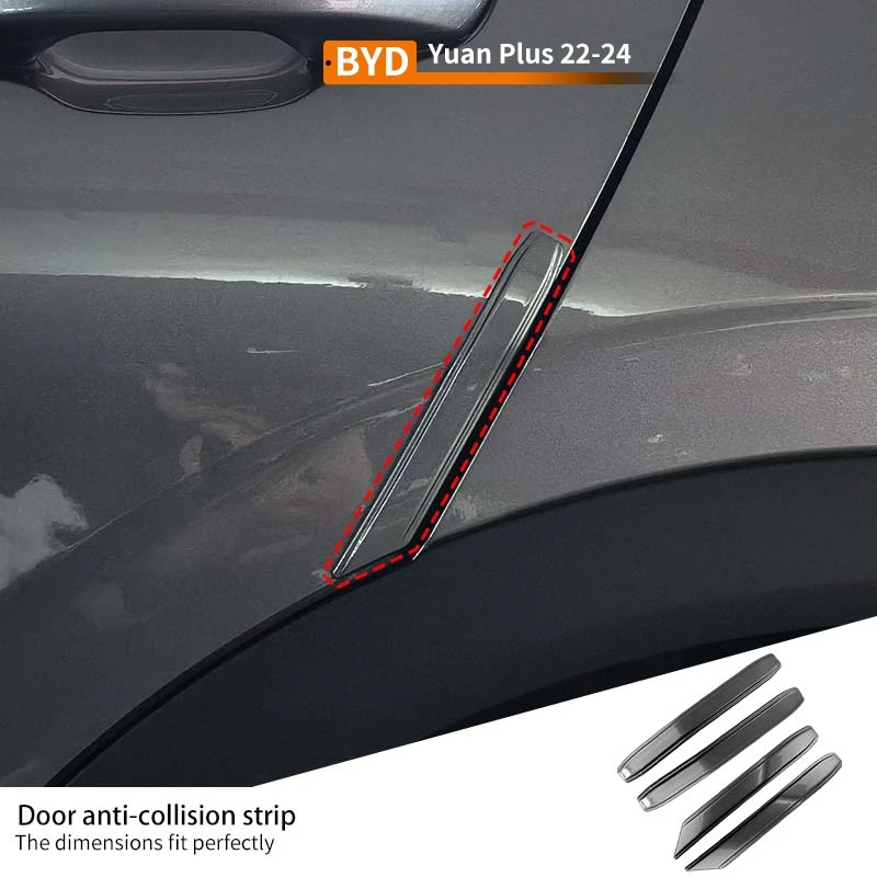 

Car Door Anti-collision ABS Strip Scratch Wear resistant Protective Sticker Decorate Accessories For Byd Yuan Plus 2022-2024