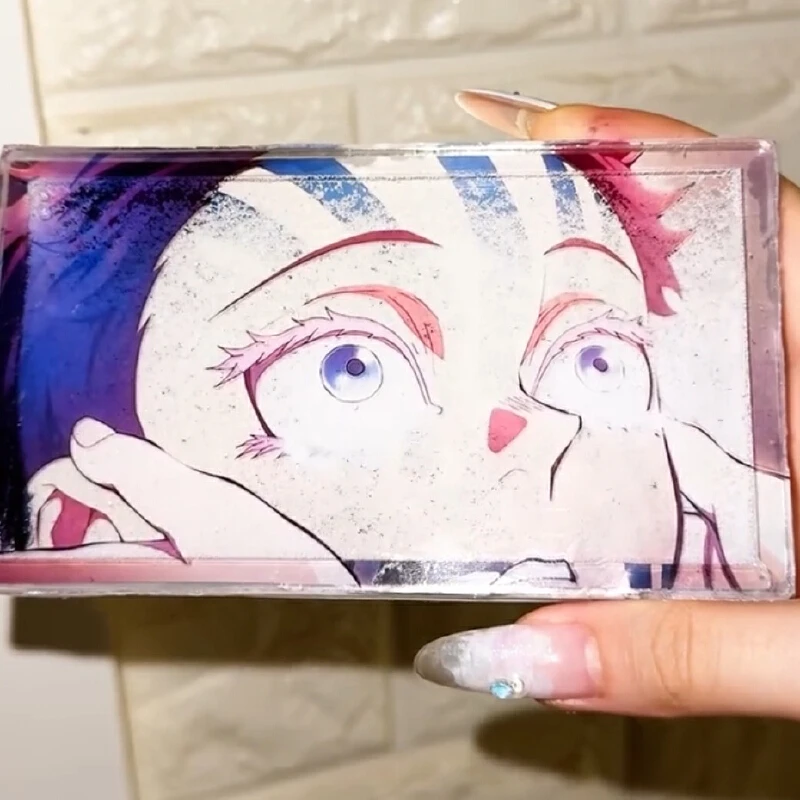 Doujin Liquid Shaker & Glitter Card Of Akaza'S Transformation From Demon  Slayer