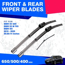 Front / Rear Wiper Blades For BMW X5 G05 X5M F95 IX50 2019 2020 2021 2022 2023 Windshield Windscreen Accessories xDrive 45e 30d