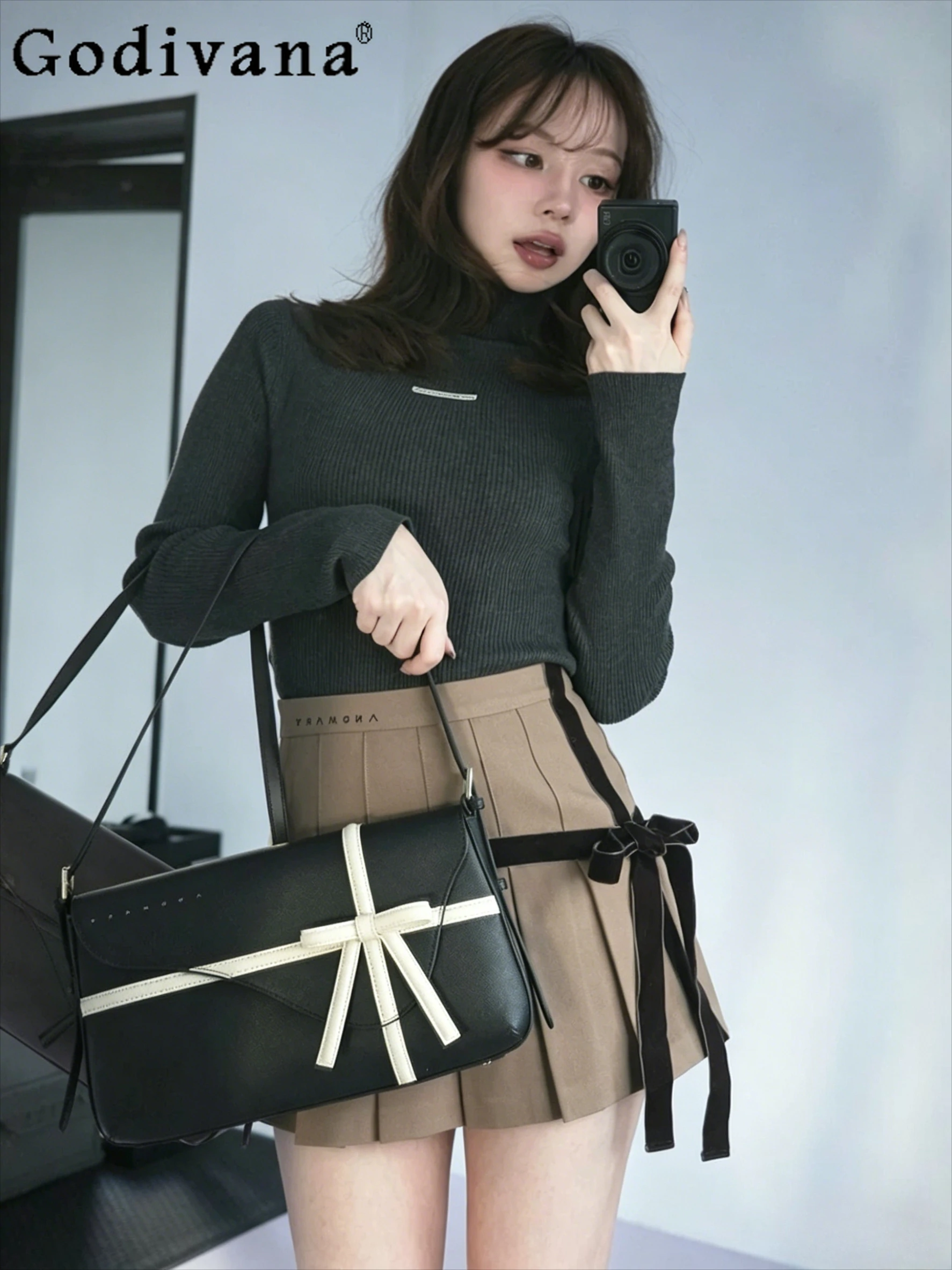 

Japanese Style Women's Sweet Shorts Skirt Spring Summer Hot Girls High Waist Fashion Brown Pleated Skirt Ladies Short Skirts
