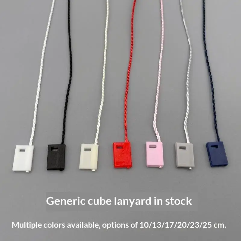 1000Pcs Garment Tag String Plastic Square Lock Hang Tag Fastener Durable Polyester Rope for Clothing Shoe Bag Label Retail