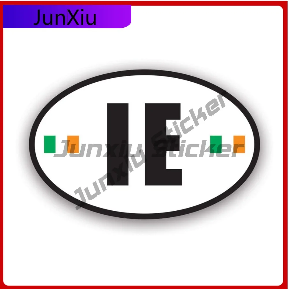

Ireland Oval Sticker Waterproof Scratch Resistant Anime Style For Rear Windshield Car Window Laptop Easy To Remove Self