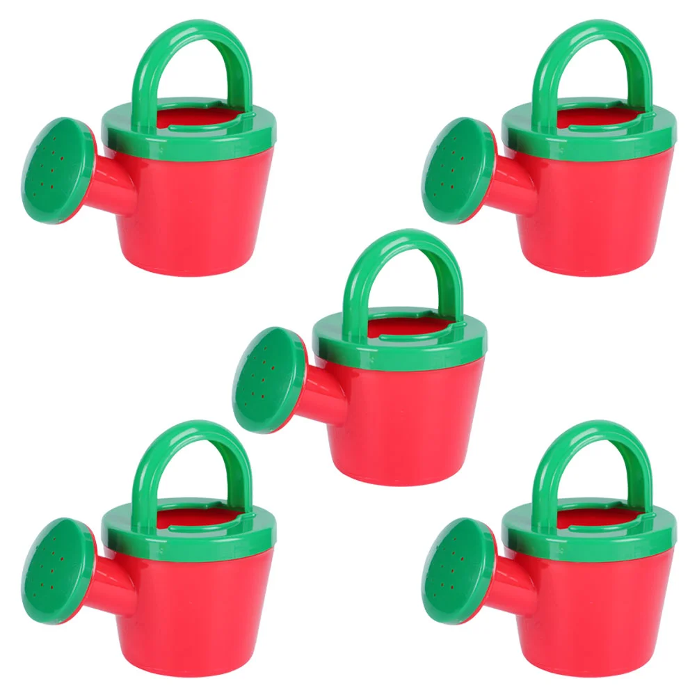 

5pcs Kids Watering Pot Beach Watering Pot Toddler Beach Toy Garden Watering Pot Sand Toys children watering cans toys