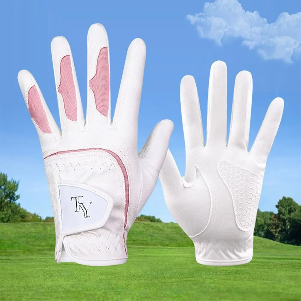 

Comfortable Women's Sport Gloves Professional Breathable Full Finger Golf Gloves Full Finger Non-slip Golf Mittens